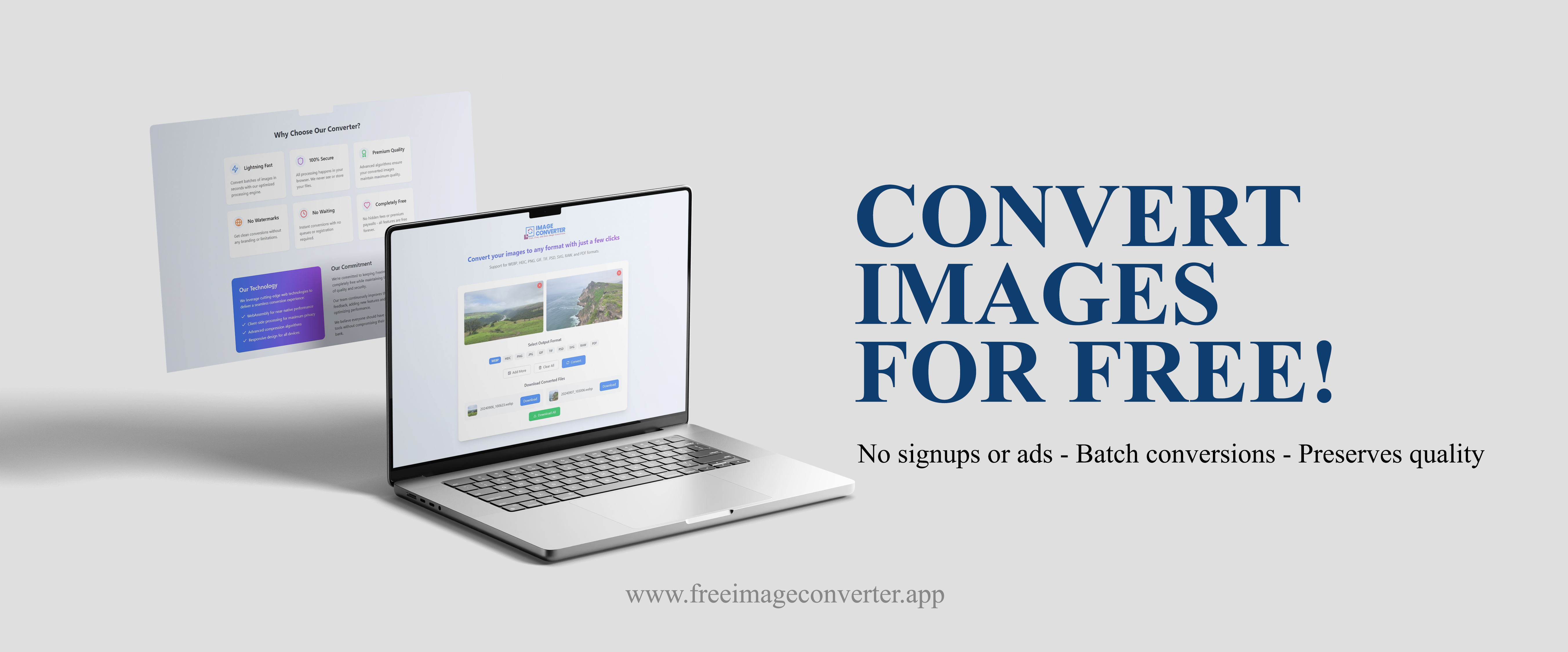 Screenshot of Image Converter Web App